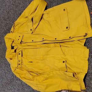 Women's mustard bomber jacket